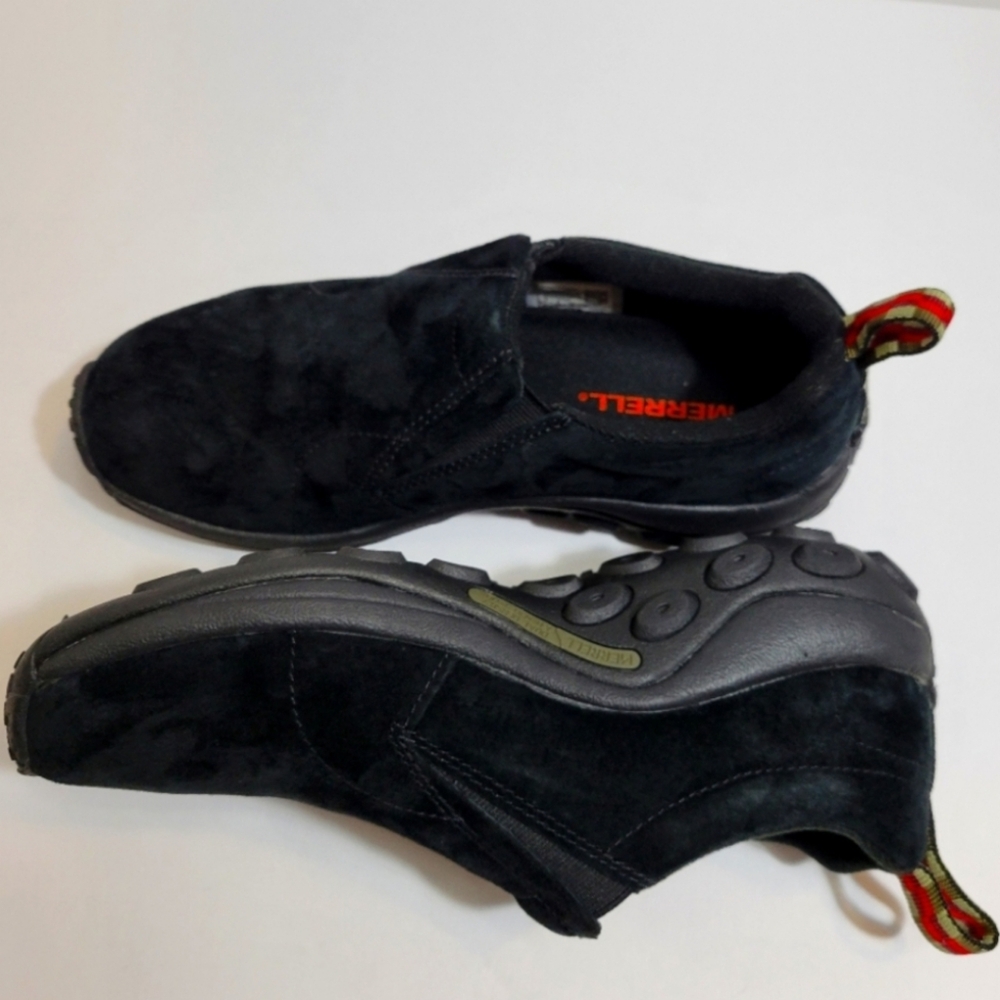 Merrell Women's Jungle Moc Style J60826 Slip on Black Suede Shoe Size 9
